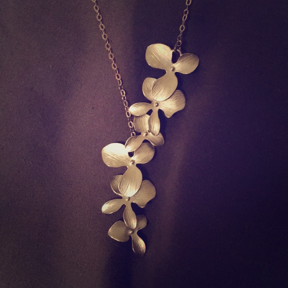 Orchid necklace